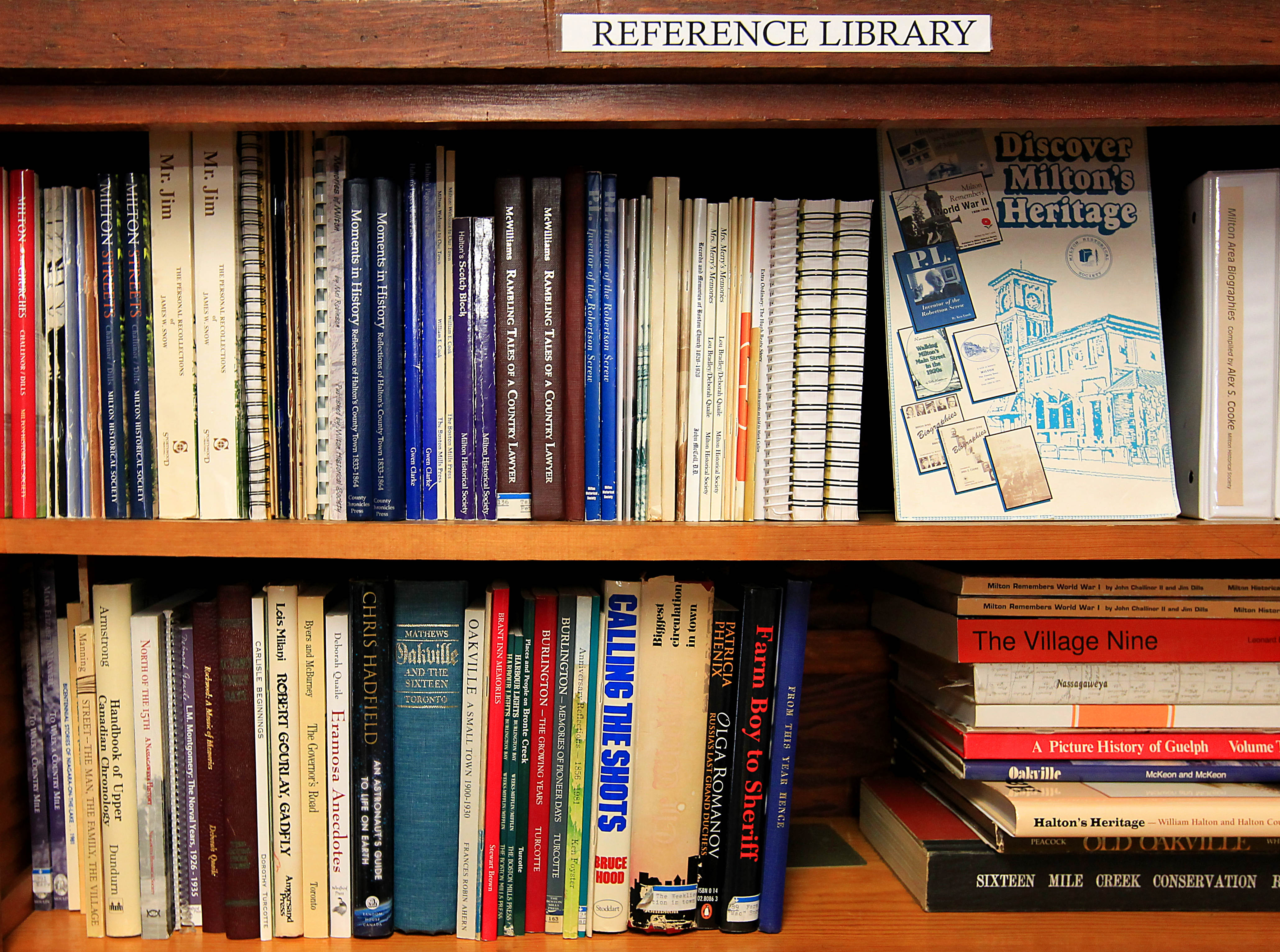 MHS Library Milton Historical Society